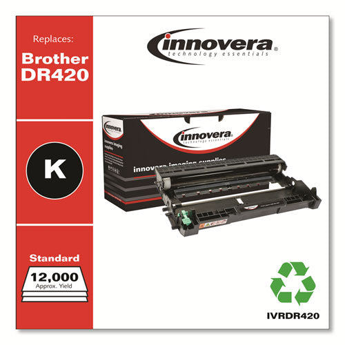 Innovera® wholesale. Remanufactured Black Drum Unit, Replacement For Brother Dr420, 12,000 Page-yield. HSD Wholesale: Janitorial Supplies, Breakroom Supplies, Office Supplies.