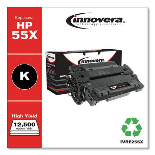 Innovera® wholesale. Remanufactured Black High-yield Toner, Replacement For Hp 55x (ce255x), 12,500 Page-yield. HSD Wholesale: Janitorial Supplies, Breakroom Supplies, Office Supplies.