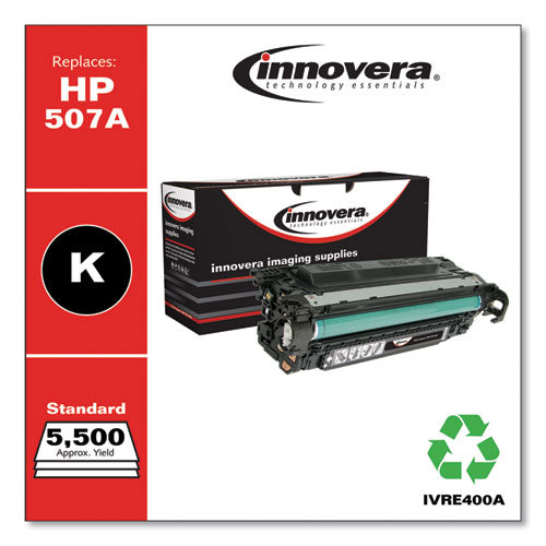 Innovera® wholesale. Remanufactured Black Toner, Replacement For Hp 507a (ce400a), 5,500 Page-yield. HSD Wholesale: Janitorial Supplies, Breakroom Supplies, Office Supplies.