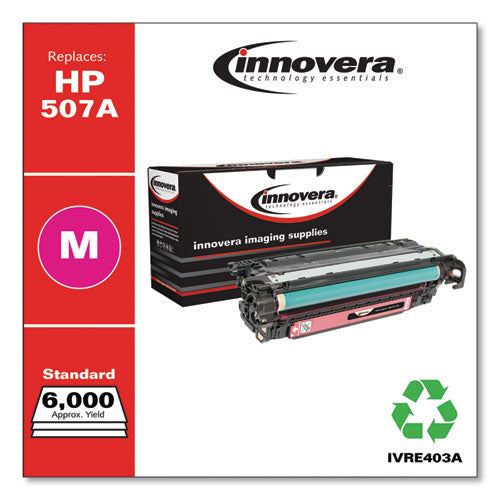 Innovera® wholesale. Remanufactured Magenta Toner, Replacement For Hp 507a (ce403a), 6,000 Page-yield. HSD Wholesale: Janitorial Supplies, Breakroom Supplies, Office Supplies.