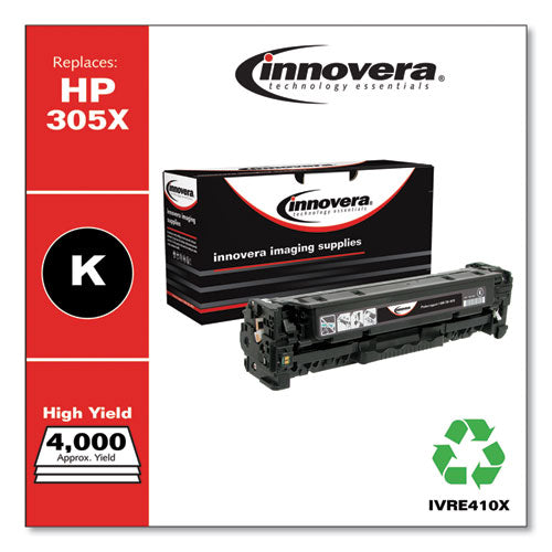 Innovera® wholesale. Remanufactured Black High-yield Toner, Replacement For Hp 305x (ce410x), 4,000 Page-yield. HSD Wholesale: Janitorial Supplies, Breakroom Supplies, Office Supplies.
