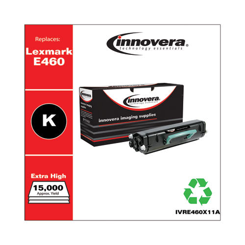 Innovera® wholesale. Remanufactured Black Toner, Replacement For Lexmark E460 (e460x11a), 15,000 Page-yield. HSD Wholesale: Janitorial Supplies, Breakroom Supplies, Office Supplies.