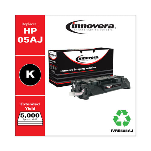 Innovera® wholesale. Remanufactured Black Extended-yield Toner, Replacement For Hp 05a (ce505aj), 5,000 Page-yield. HSD Wholesale: Janitorial Supplies, Breakroom Supplies, Office Supplies.