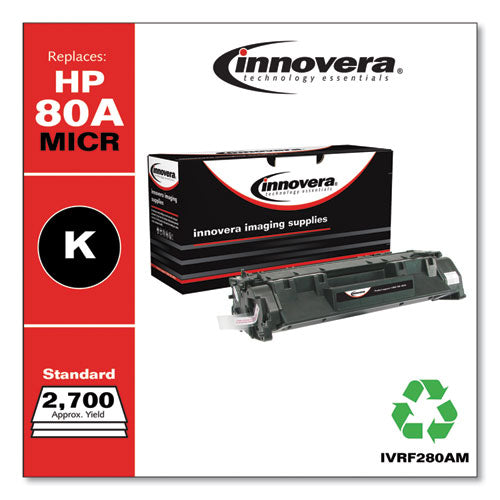 Innovera® wholesale. Remanufactured Black Micr Toner, Replacement For Hp 80am (cf280am), 2,700 Page-yield. HSD Wholesale: Janitorial Supplies, Breakroom Supplies, Office Supplies.