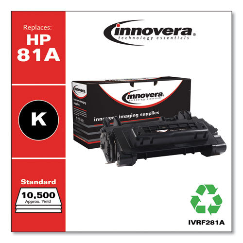 Innovera® wholesale. Remanufactured Black Toner, Replacement For Hp 81a (cf281a), 10,500 Page-yield. HSD Wholesale: Janitorial Supplies, Breakroom Supplies, Office Supplies.