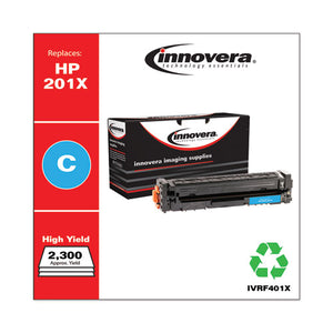 Innovera® wholesale. Remanufactured Cyan High-yield Toner, Replacement For Hp 201x (cf401x), 2,300 Page-yield. HSD Wholesale: Janitorial Supplies, Breakroom Supplies, Office Supplies.