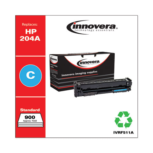 Innovera® wholesale. Remanufactured Cyan Toner, Replacement For Hp 204a (cf511a), 900 Page-yield. HSD Wholesale: Janitorial Supplies, Breakroom Supplies, Office Supplies.