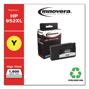 Innovera® wholesale. Remanufactured Yellow High-yield Ink, Replacement For Hp 952xl (l0s67an), 1,600 Page-yield. HSD Wholesale: Janitorial Supplies, Breakroom Supplies, Office Supplies.