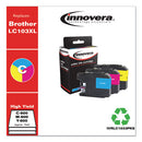 Innovera® wholesale. Compatible Cyan-magenta-yellow High-yield Ink, Replacement For Brother Lc1033pks, 600 Page-yield. HSD Wholesale: Janitorial Supplies, Breakroom Supplies, Office Supplies.