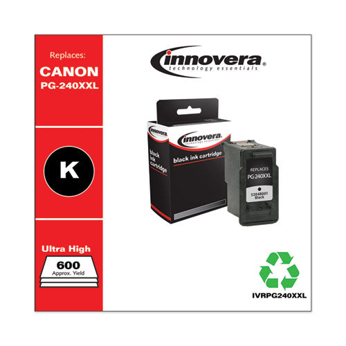 Innovera® wholesale. Remanufactured Black Extra High-yield Ink, Replacement For Canon Pg-240xxl (5204b001), 600 Page-yield. HSD Wholesale: Janitorial Supplies, Breakroom Supplies, Office Supplies.