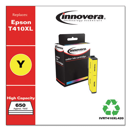 Innovera® wholesale. Remanufactured Yellow High-yield Ink, Replacement For Epson T410xl (t410xl420), 650 Page-yield. HSD Wholesale: Janitorial Supplies, Breakroom Supplies, Office Supplies.