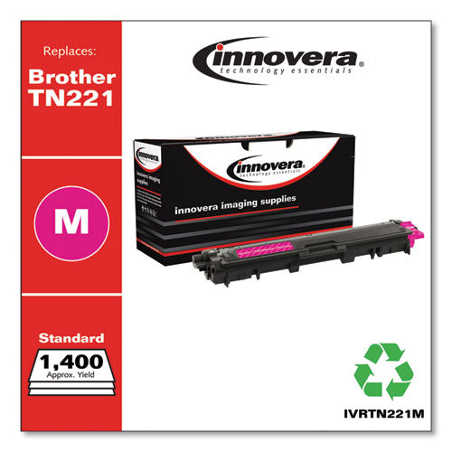 Innovera® wholesale. Remanufactured Magenta Toner, Replacement For Brother Tn221m, 1,400 Page-yield. HSD Wholesale: Janitorial Supplies, Breakroom Supplies, Office Supplies.