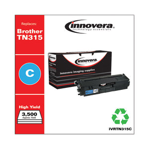 Innovera® wholesale. Remanufactured Cyan High-yield Toner, Replacement For Brother Tn315c, 3,500 Page-yield. HSD Wholesale: Janitorial Supplies, Breakroom Supplies, Office Supplies.