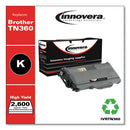 Innovera® wholesale. Remanufactured Black High-yield Toner, Replacement For Brother Tn360, 2,600 Page-yield. HSD Wholesale: Janitorial Supplies, Breakroom Supplies, Office Supplies.