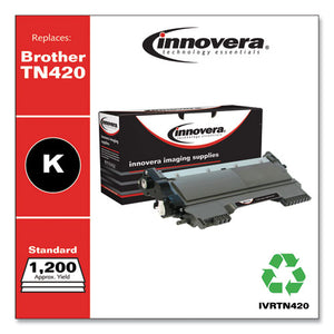 Innovera® wholesale. Remanufactured Black Toner, Replacement For Brother Tn420, 1,200 Page-yield. HSD Wholesale: Janitorial Supplies, Breakroom Supplies, Office Supplies.