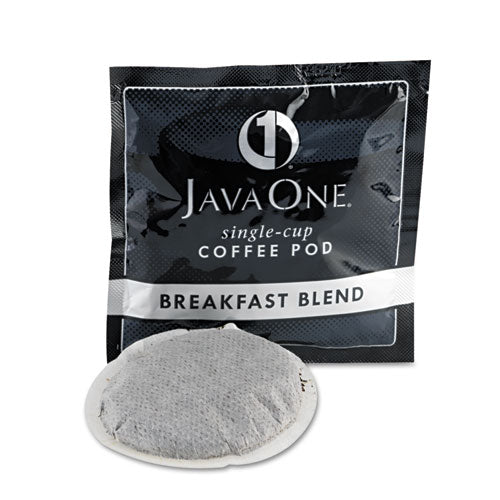 Java One® wholesale. Coffee Pods, Breakfast Blend, Single Cup, 14-box. HSD Wholesale: Janitorial Supplies, Breakroom Supplies, Office Supplies.