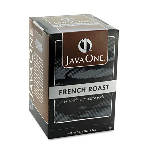 Java One® wholesale. Coffee Pods, French Roast, Single Cup, 14-box. HSD Wholesale: Janitorial Supplies, Breakroom Supplies, Office Supplies.