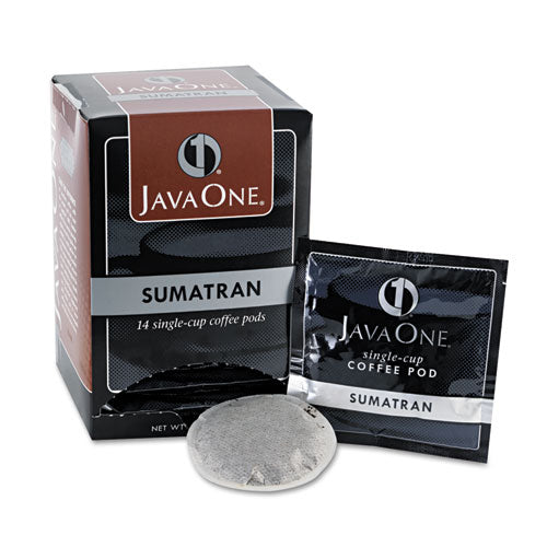 Java One® wholesale. Coffee Pods, Sumatra Mandheling, Single Cup, 14-box. HSD Wholesale: Janitorial Supplies, Breakroom Supplies, Office Supplies.