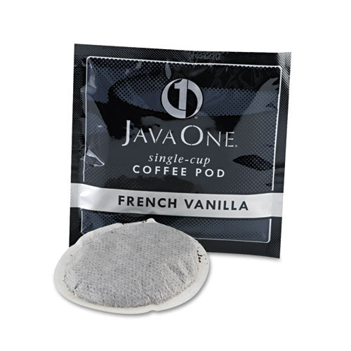 Java One® wholesale. Coffee Pods, French Vanilla, Single Cup, 14-box. HSD Wholesale: Janitorial Supplies, Breakroom Supplies, Office Supplies.