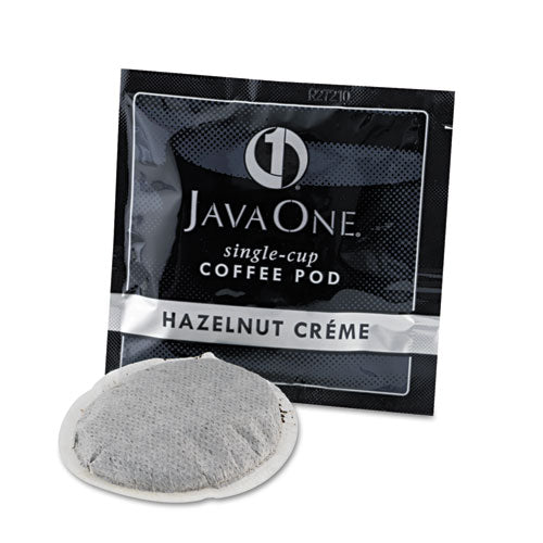 Java One® wholesale. Coffee Pods, Hazelnut Creme, Single Cup, 14-box. HSD Wholesale: Janitorial Supplies, Breakroom Supplies, Office Supplies.