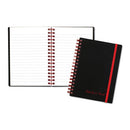 Black n' Red™ wholesale. Twin Wire Poly Cover Notebook, Wide-legal Rule, Black Cover, 5.88 X 4.13, 70 Sheets. HSD Wholesale: Janitorial Supplies, Breakroom Supplies, Office Supplies.