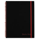 Black n' Red™ wholesale. Twin Wire Poly Cover Notebook, Wide-legal Rule, Black Cover, 11 X 8.5, 70 Sheets. HSD Wholesale: Janitorial Supplies, Breakroom Supplies, Office Supplies.