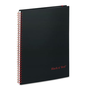 Black n' Red™ wholesale. Twin Wire Poly Cover Notebook, Wide-legal Rule, Black Cover, 11 X 8.5, 70 Sheets. HSD Wholesale: Janitorial Supplies, Breakroom Supplies, Office Supplies.