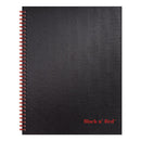 Black n' Red™ wholesale. Twinwire Hardcover Notebook, Wide-legal Rule, Black Cover, 11 X 8.5, 70 Sheets. HSD Wholesale: Janitorial Supplies, Breakroom Supplies, Office Supplies.