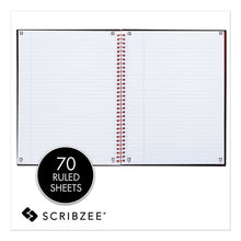 Load image into Gallery viewer, Black n&#39; Red™ wholesale. Twinwire Hardcover Notebook, Wide-legal Rule, Black Cover, 8.25 X 5.88, 70 Sheets. HSD Wholesale: Janitorial Supplies, Breakroom Supplies, Office Supplies.