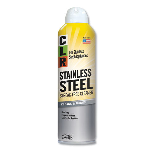 CLR® wholesale. Stainless Steel Cleaner, Citrus, 12oz Can, 6-carton. HSD Wholesale: Janitorial Supplies, Breakroom Supplies, Office Supplies.