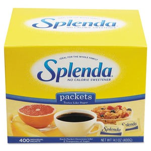 Splenda® wholesale. No Calorie Sweetener Packets, 0.035 Oz Packets, 400-box, 6 Boxes-carton. HSD Wholesale: Janitorial Supplies, Breakroom Supplies, Office Supplies.