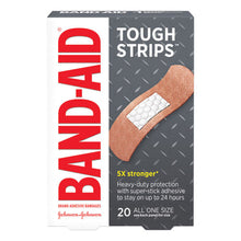 Load image into Gallery viewer, BAND-AID® wholesale. Flexible Fabric Adhesive Tough Strip Bandages, 1&quot; X 3.25&quot;, 20-box. HSD Wholesale: Janitorial Supplies, Breakroom Supplies, Office Supplies.