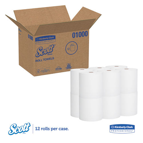 Scott® wholesale. Scott Essential High Capacity Hard Roll Towel, 1.5" Core 8 X 1000ft, White,12 Rolls-ct. HSD Wholesale: Janitorial Supplies, Breakroom Supplies, Office Supplies.