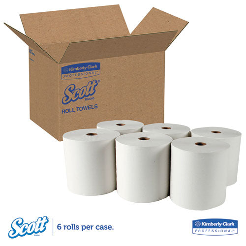 Scott® wholesale. Scott Essential High Capacity Hard Roll Towel, 1.5" Core, 8 X 1000 Ft, Recycled, White, 6-carton. HSD Wholesale: Janitorial Supplies, Breakroom Supplies, Office Supplies.