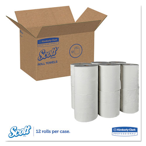 Scott® wholesale. Scott Essential 100% Recycled Fiber Hard Roll Towel, 1.5" Core,white,8" X 800ft, 12-ct. HSD Wholesale: Janitorial Supplies, Breakroom Supplies, Office Supplies.