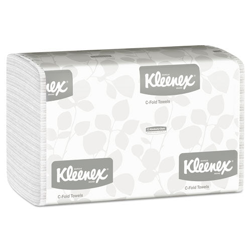 Kleenex® wholesale. C-fold Paper Towels, 10 1-8 X 13 3-20, White, 150-pack, 16 Packs-carton. HSD Wholesale: Janitorial Supplies, Breakroom Supplies, Office Supplies.
