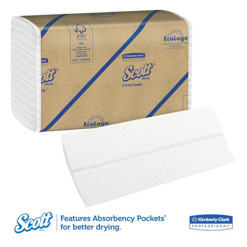 Scott® wholesale. Scott Essential C-fold Towels, Absorbency Pockets,10 1-8x13 3-20,white,200-pk,12 Pk-ct. HSD Wholesale: Janitorial Supplies, Breakroom Supplies, Office Supplies.