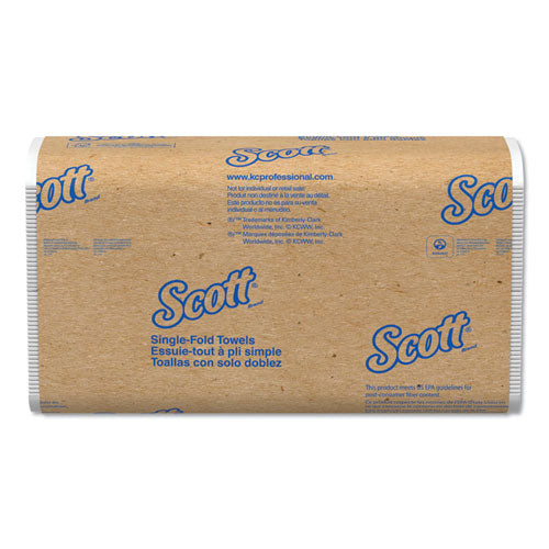 Scott® wholesale. Scott Essential Single-fold Towels, Absorbency Pockets, 9.3 X 10.5, 250-pk, 16 Pk-ct. HSD Wholesale: Janitorial Supplies, Breakroom Supplies, Office Supplies.