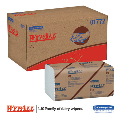 WypAll® wholesale. L10 Sani-prep Dairy Towels, Banded, 1-ply, 10 1-2 X 9 3-10, 200-pk, 12 Pk-carton. HSD Wholesale: Janitorial Supplies, Breakroom Supplies, Office Supplies.