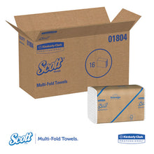 Load image into Gallery viewer, Scott® wholesale. Scott Essential 100% Recycled Fiber Multi-fold Towels ,9 1-5 X 9 2-5, 250-pk, 16 Pk-ct. HSD Wholesale: Janitorial Supplies, Breakroom Supplies, Office Supplies.