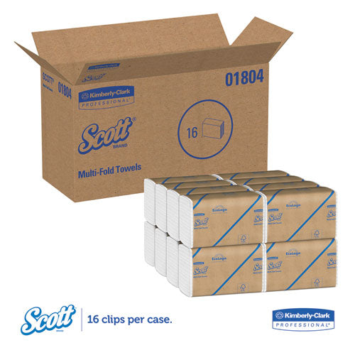 Scott® wholesale. Scott Essential 100% Recycled Fiber Multi-fold Towels ,9 1-5 X 9 2-5, 250-pk, 16 Pk-ct. HSD Wholesale: Janitorial Supplies, Breakroom Supplies, Office Supplies.