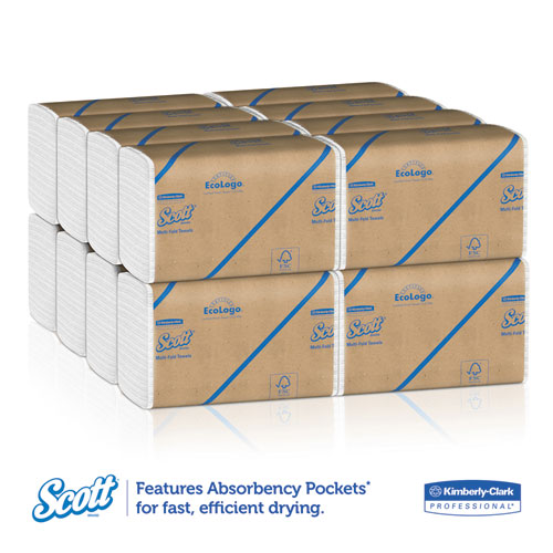 Scott® wholesale. Scott Essential 100% Recycled Fiber Multi-fold Towels ,9 1-5 X 9 2-5, 250-pk, 16 Pk-ct. HSD Wholesale: Janitorial Supplies, Breakroom Supplies, Office Supplies.