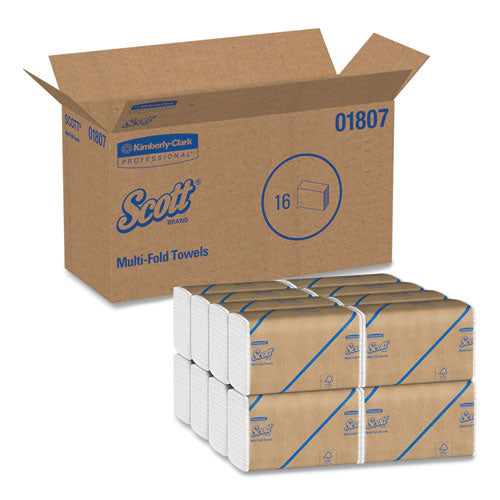 Scott® wholesale. Scott Essential Multi-fold Towels 100% Recycled, 9 1-5x9 2-5, White, 250-pk, 16 Pk-ct. HSD Wholesale: Janitorial Supplies, Breakroom Supplies, Office Supplies.