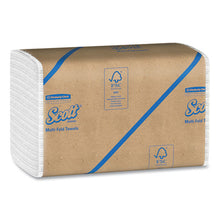 Load image into Gallery viewer, Scott® wholesale. Scott Essential Multi-fold Towels 100% Recycled, 9 1-5x9 2-5, White, 250-pk, 16 Pk-ct. HSD Wholesale: Janitorial Supplies, Breakroom Supplies, Office Supplies.