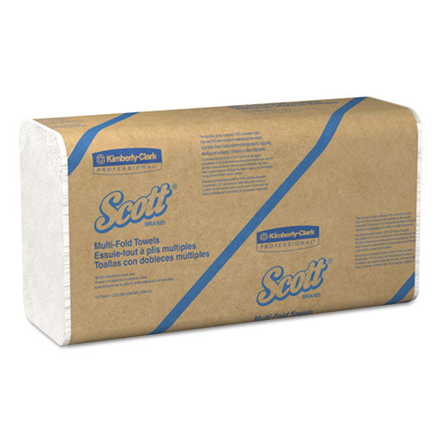 Scott® wholesale. Scott Essential Multi-fold Towels 100% Recycled, 9 1-5x9 2-5, White, 250-pk, 16 Pk-ct. HSD Wholesale: Janitorial Supplies, Breakroom Supplies, Office Supplies.