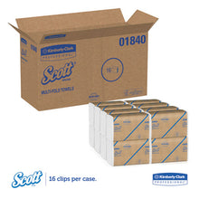 Load image into Gallery viewer, Scott® wholesale. Scott Essential Multi-fold Towels, Absorbency Pockets, 9 1-5 X 9 2-5, 250-pk, 16 Pk-ct. HSD Wholesale: Janitorial Supplies, Breakroom Supplies, Office Supplies.