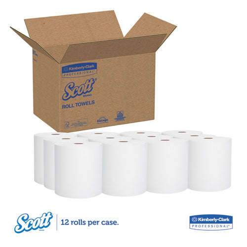 Scott® wholesale. Scott Essential Hard Roll Towel, 1.5" Core, 8 X 400ft, White, 12 Rolls-carton. HSD Wholesale: Janitorial Supplies, Breakroom Supplies, Office Supplies.