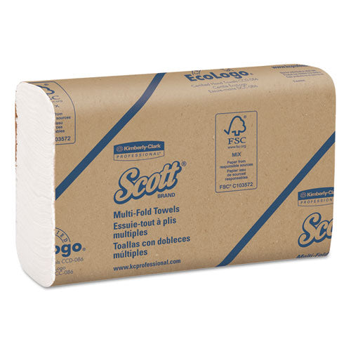 Scott® wholesale. Multi-fold Towels, Absorbency Pockets, 9 2-5 X 9 1-5, White, 250 Sheets-pack. HSD Wholesale: Janitorial Supplies, Breakroom Supplies, Office Supplies.