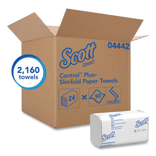 Scott® wholesale. Scott Control Slimfold Towels, 7 1-2 X 11 3-5, White, 90-pack, 24 Packs-carton. HSD Wholesale: Janitorial Supplies, Breakroom Supplies, Office Supplies.