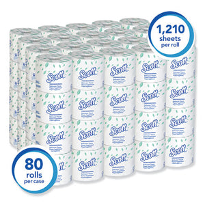 Scott® wholesale. Scott Essential Standard Roll Bathroom Tissue, Septic Safe, 1-ply, White, 1210 Sheets-roll, 80 Rolls-carton. HSD Wholesale: Janitorial Supplies, Breakroom Supplies, Office Supplies.